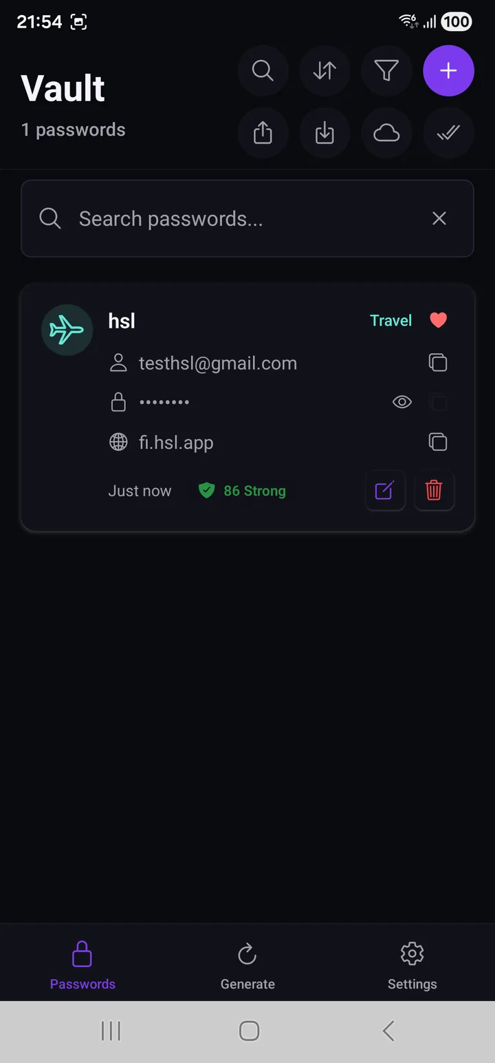 The search box